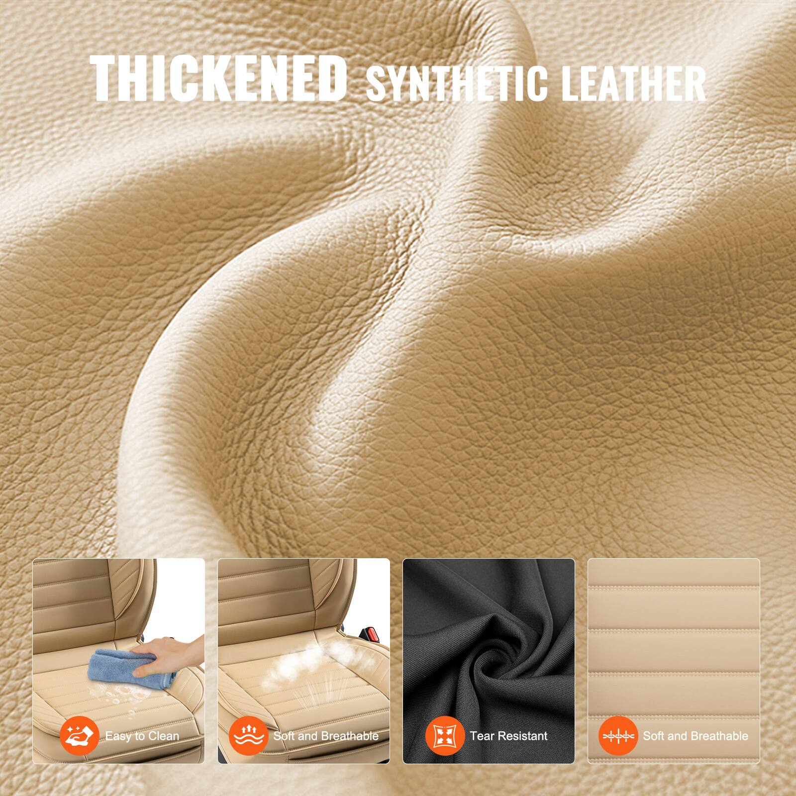 THICKENED SYNTHETIC LEATHER

- Easy to Clean
- Soft and Breathable
- Tear Resistant
- Soft and Breathable