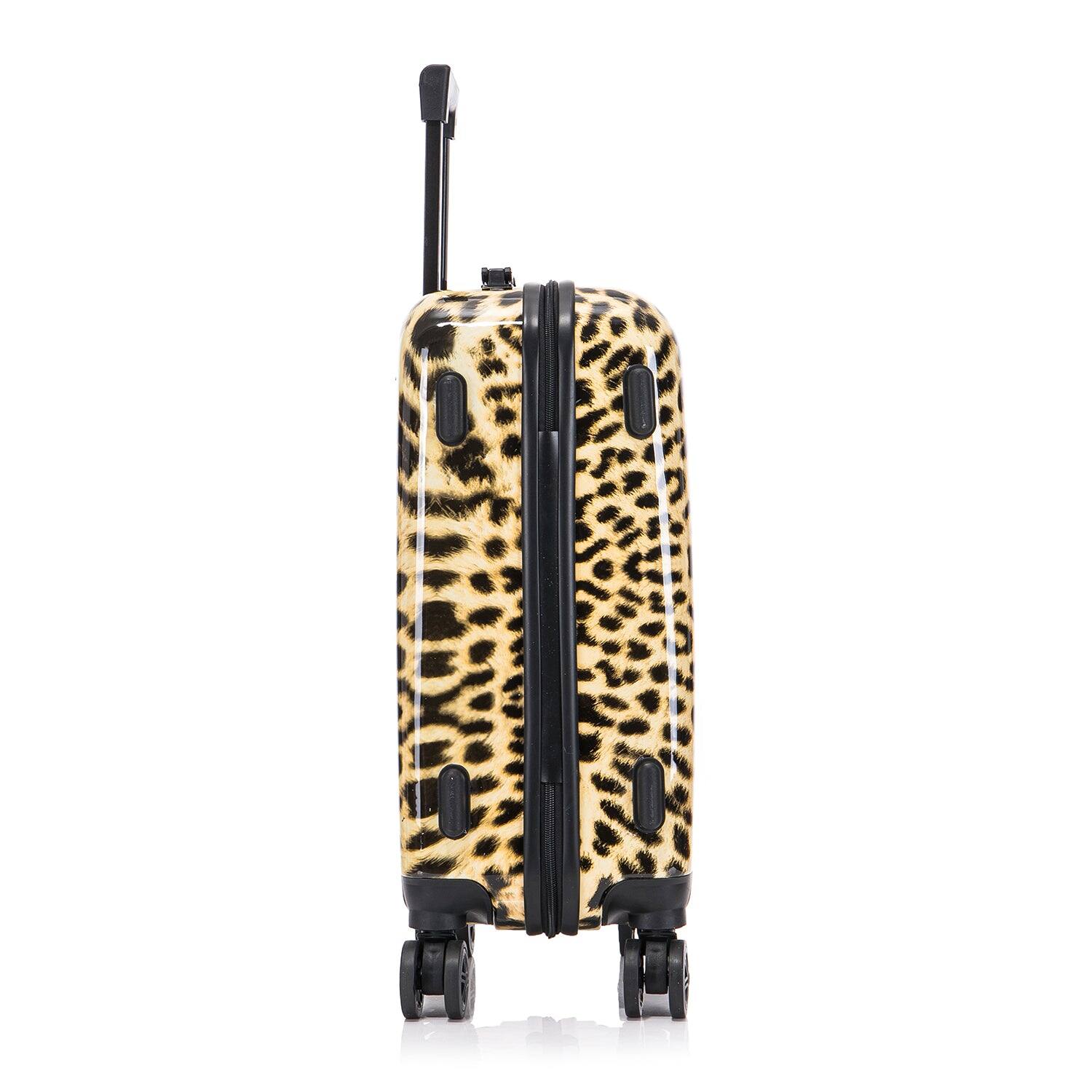 Alt View 3. InUSA - Cheetah Prints lightweight hardside Spinner Luggage 20" carry-on - CHEETAH.