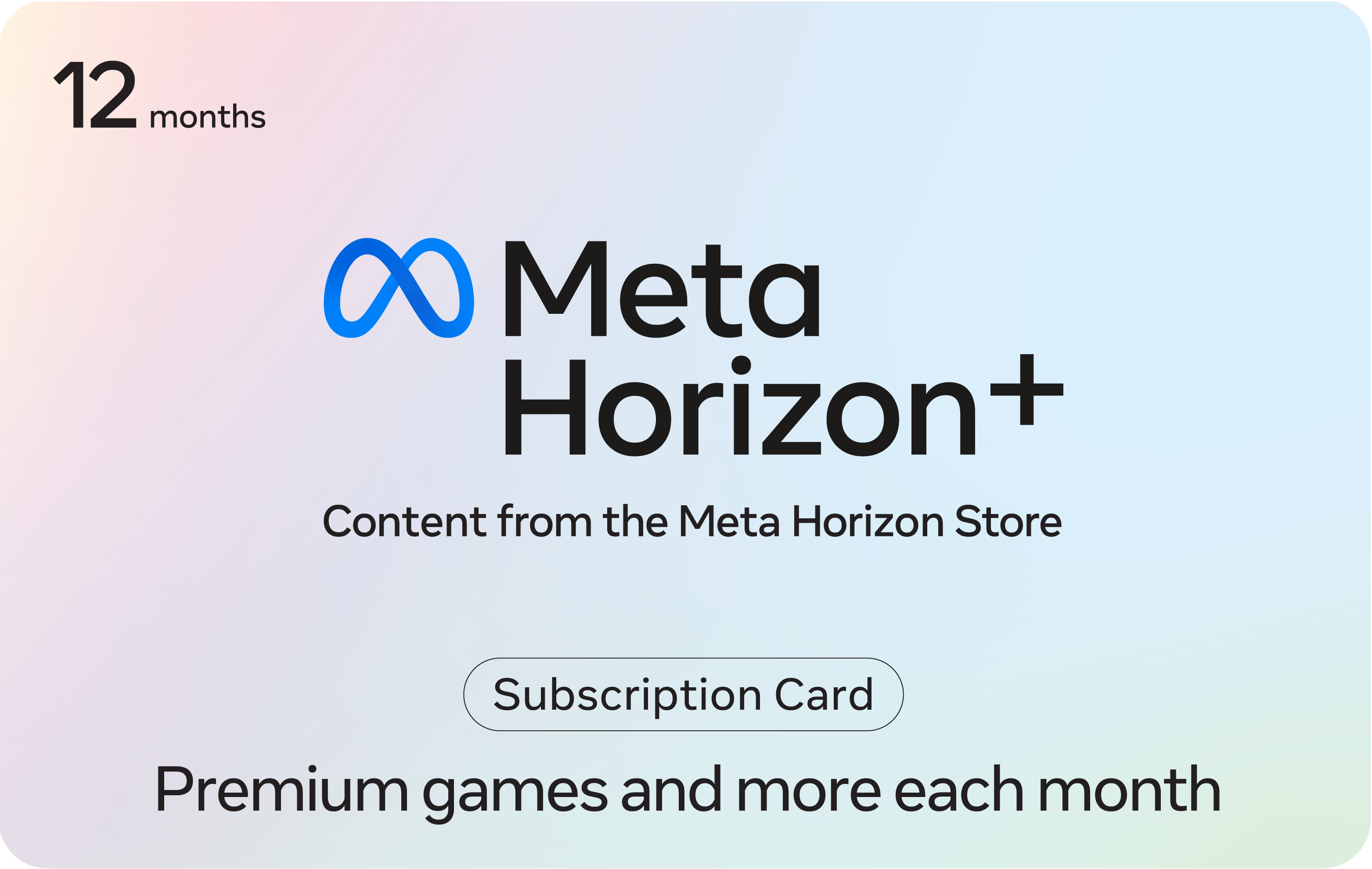 Meta - Horizon+ 12 Month Subscription [Digital]