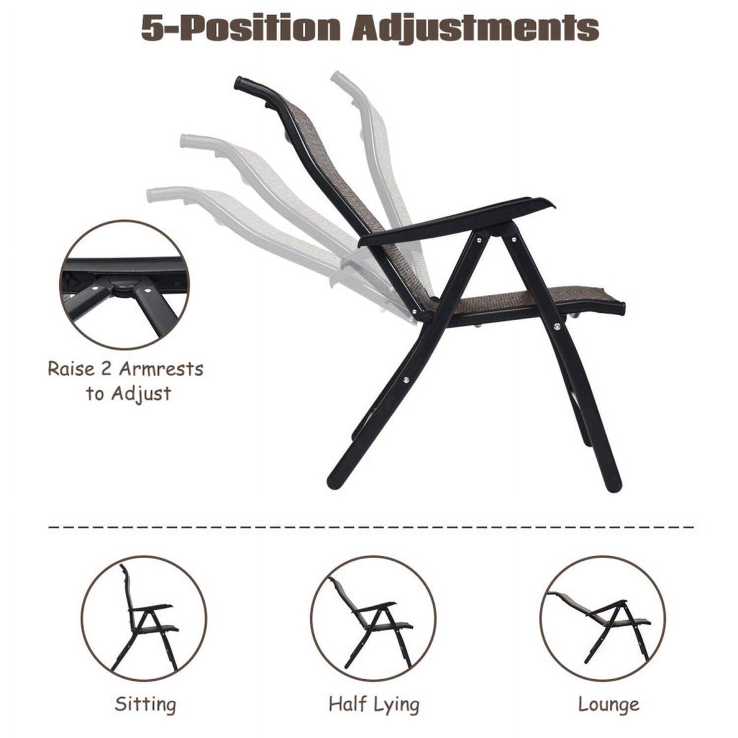 5-Position Adjustments

Raise 2 Armrests to Adjust

Sitting  
Half Lying  
Lounge