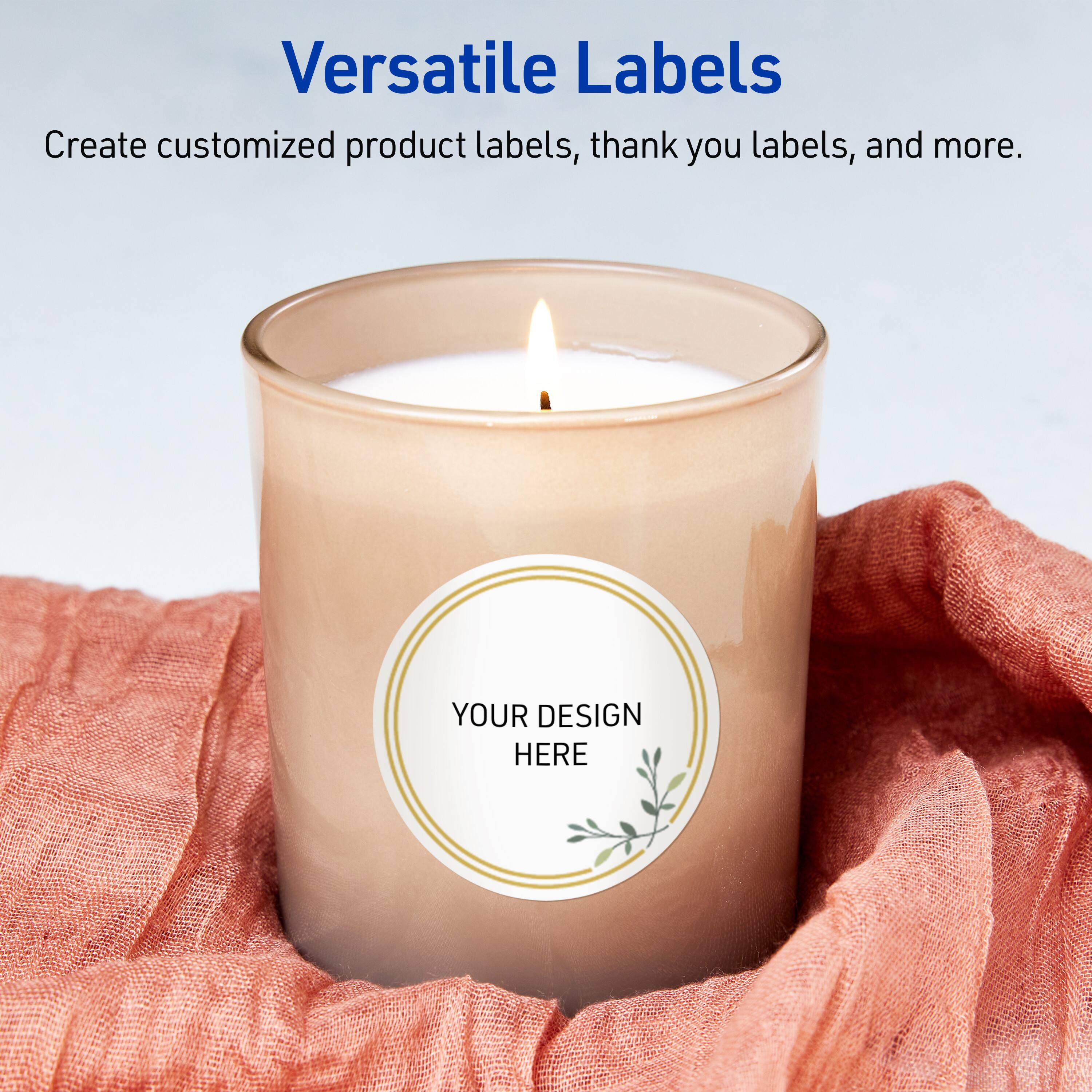 Versatile Labels

Create customized product labels, thank you labels, and more.

YOUR DESIGN HERE