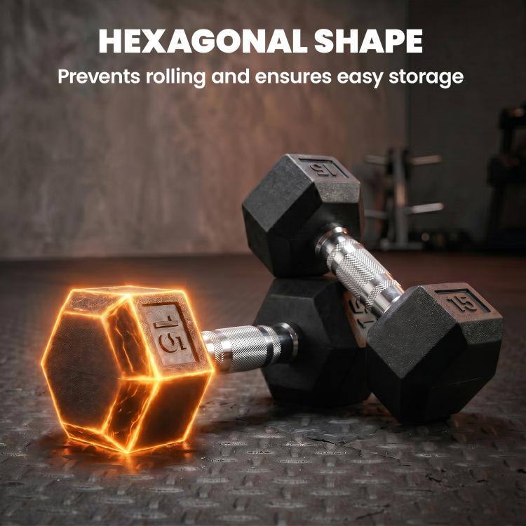 HEXAGONAL SHAPE  
Prevents rolling and ensures easy storage