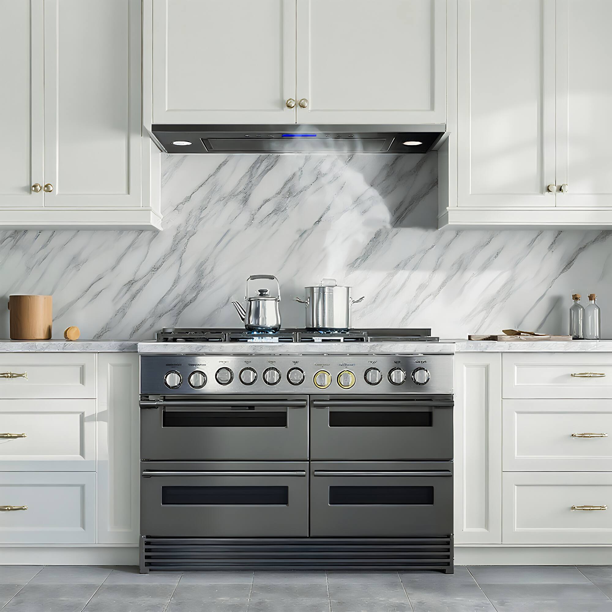 Angle. ZJKLA - ZJKLA - 30 inches - Convertible - insert Range Hood - Stainless Steel - Stainless steel.