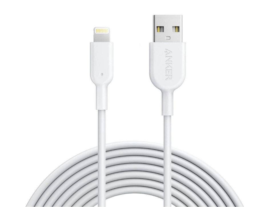 Left. Anker - Anker Ultra Durable Charging Cables - White.