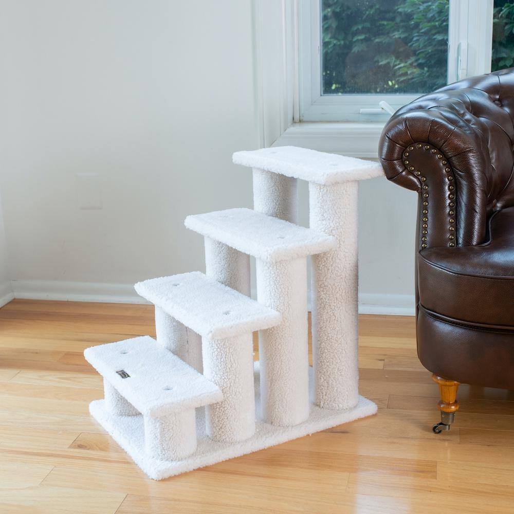 Armarkat 4 Steps Real Wood Ramp For Dogs Cats Cat Step Stairs Ramp ...