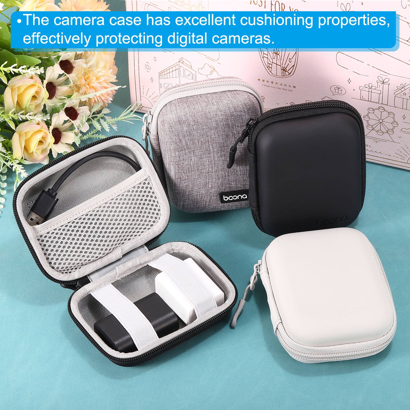 The camera case has excellent cushioning properties, effectively protecting digital cameras.