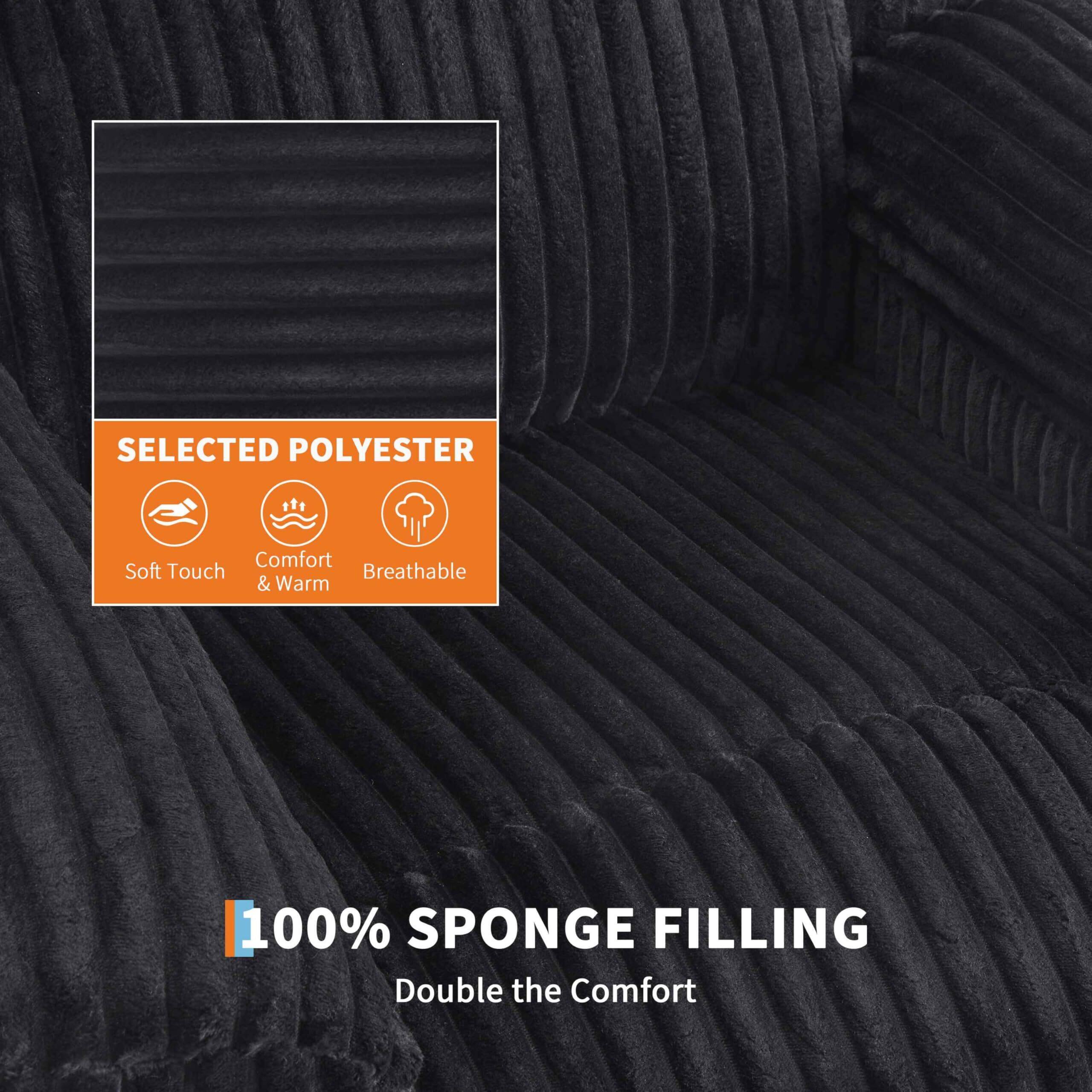 SELECTED POLYESTER  
Soft Touch  
Comfort & Warm  
Breathable  

100% SPONGE FILLING  
Double the Comfort