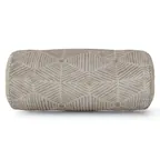 Front. Majestic Home - Bolster Pillow Charlie Beige Metallic - Beige.