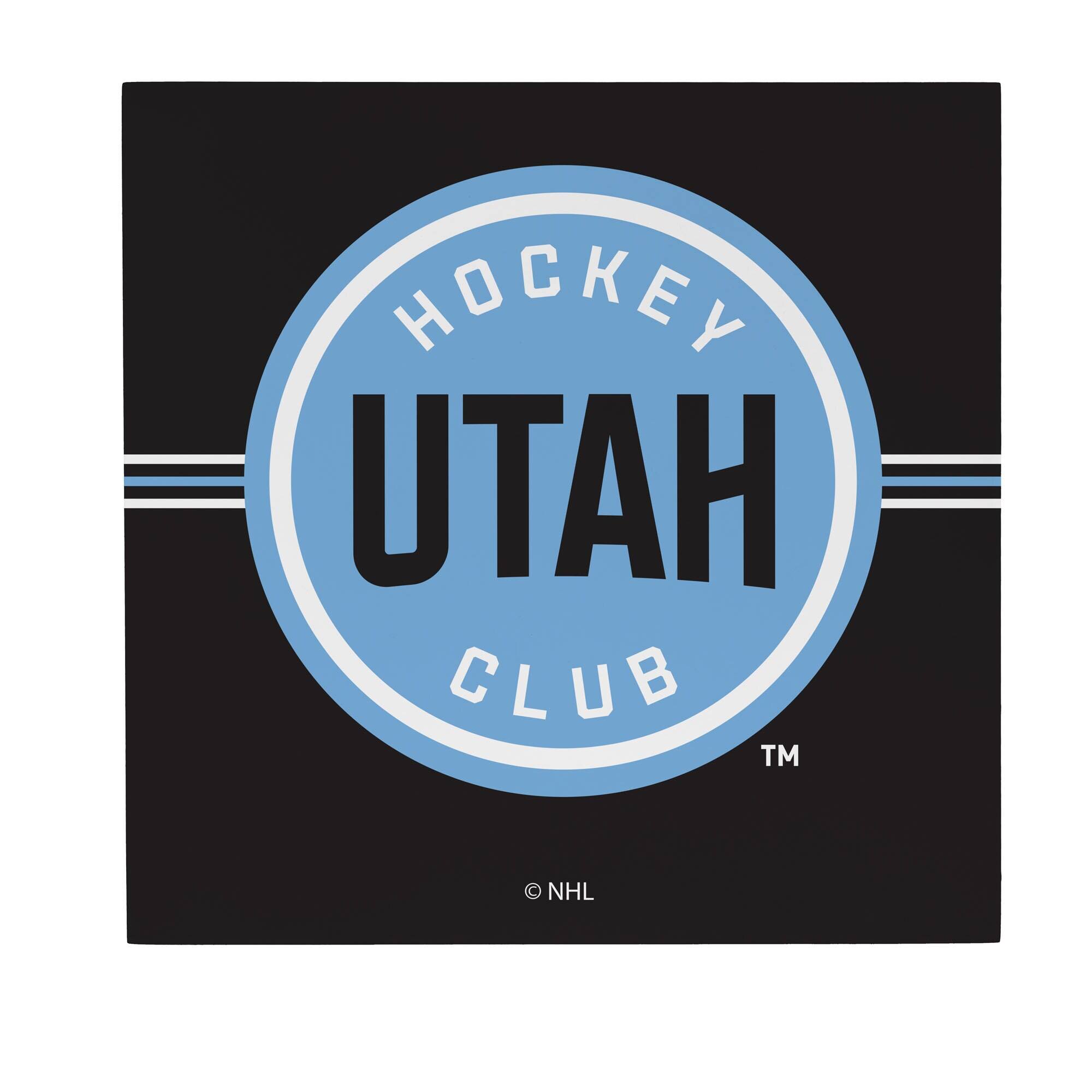 Utah Hockey Club 12" x 12" Wood Wall Sign