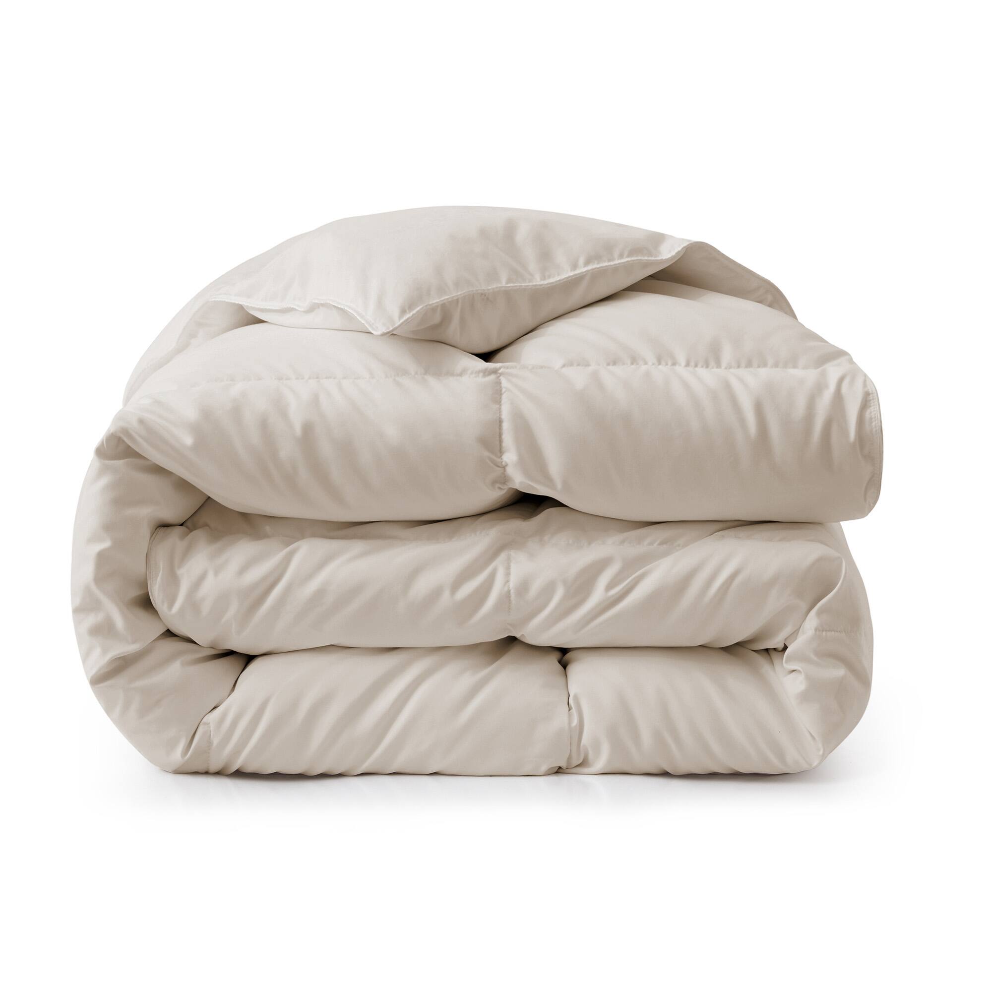 Alt View 1. Peace Nest - Peace Nest Heavyweight Extra Warmth White Goose Feather Down Fiber Duvet Comforter Insert, Beige, King - Beige.