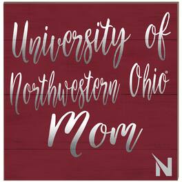 Jardine - Northwestern Ohio Racers 10'' x 10'' Mom Plaque - Maroon