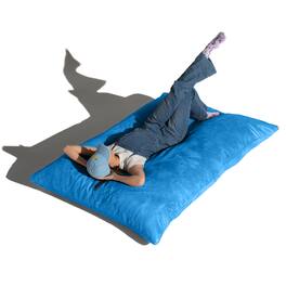 Jaxx - Pillow Saxx 5.5-Foot - Huge Bean Bag Floor Pillow and Lounger - Blueberry
