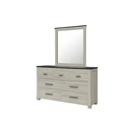 Front. Global Furniture USA - Ashley Brown Mirror - Brown.