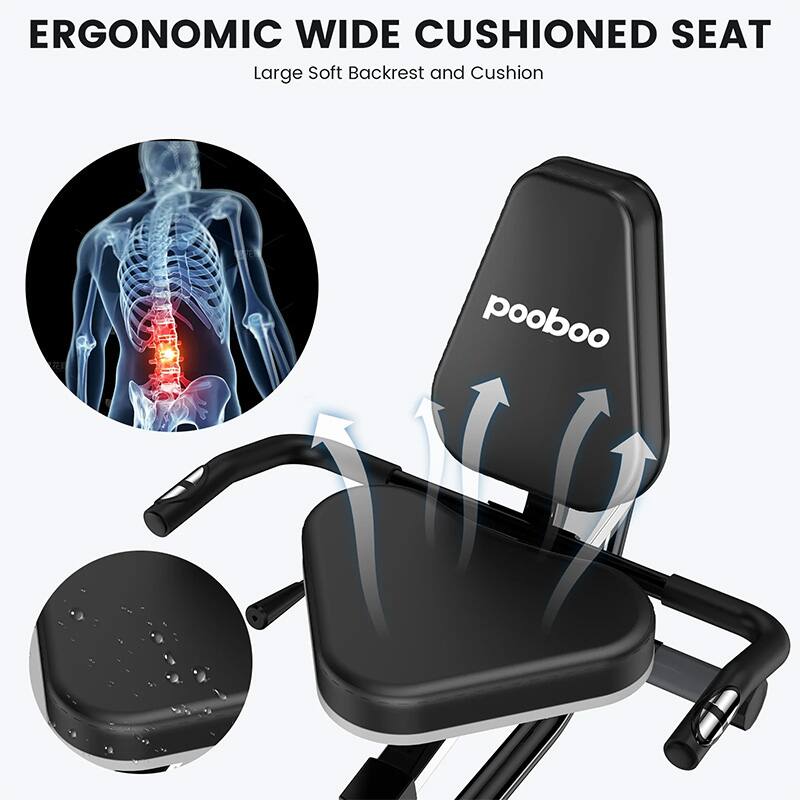 ERGONOMIC WIDE CUSHIONED SEAT  
Large Soft Backrest and Cushion