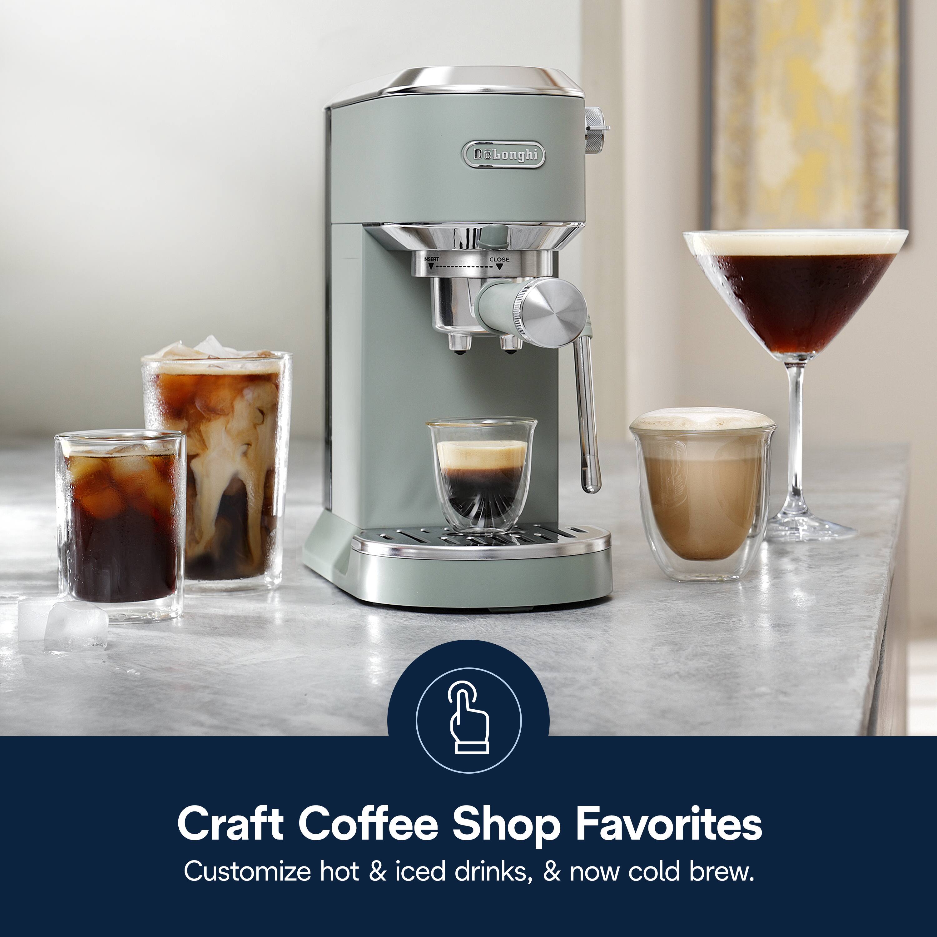 Craft Coffee Shop Favorites: Customize hot & iced drinks, & now cold brew.