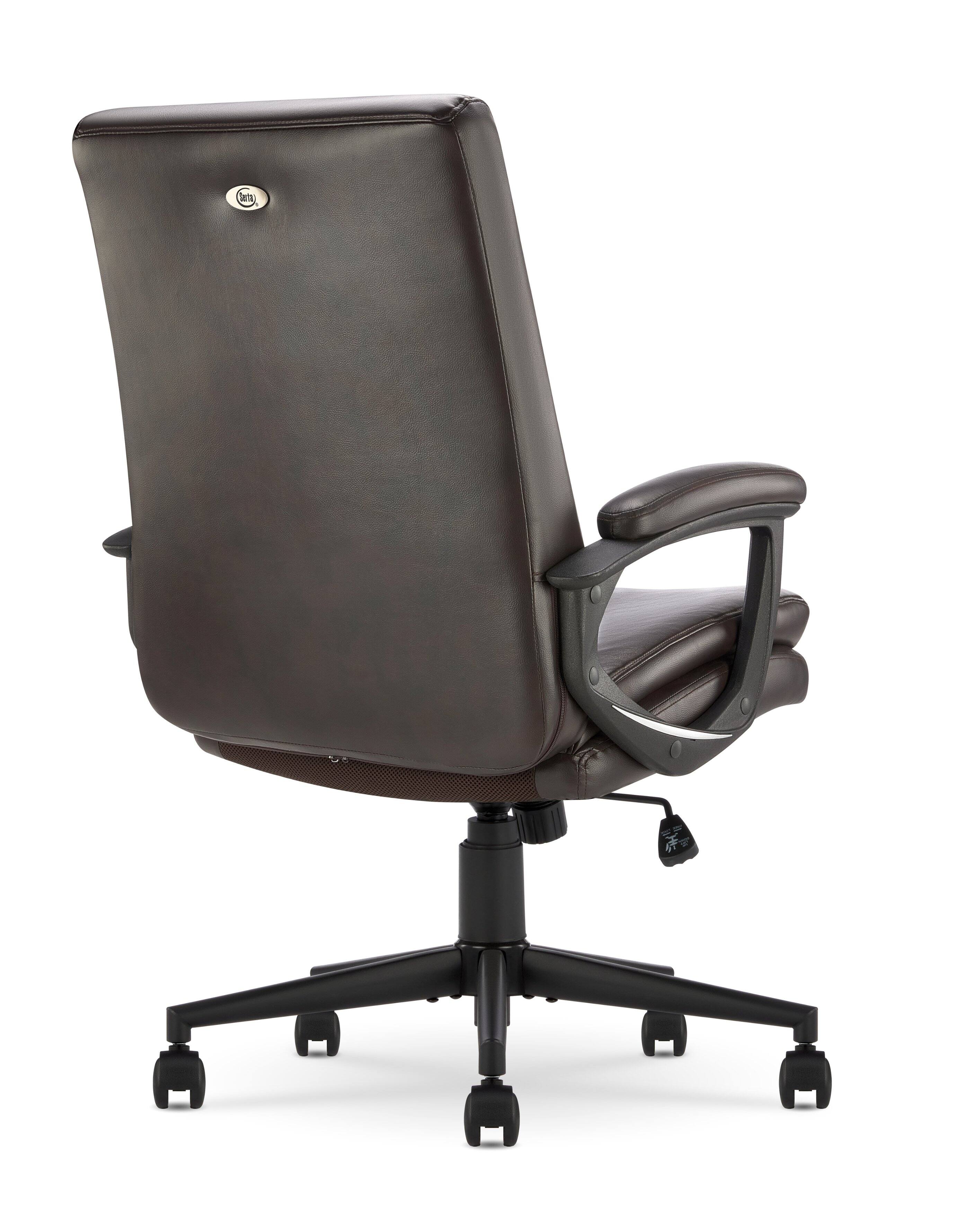 Best Buy Serta Comfort MidBack Bonded Leather Executive Office Chair
