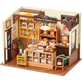 Rolife - DG161 DIY Miniature House - Becka Baking House - Black