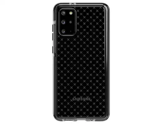 Front. Tech21 - Tech21 Evo Check for Samsung Galaxy S20+ (Plus) 5G Phone Case - Black - Black.