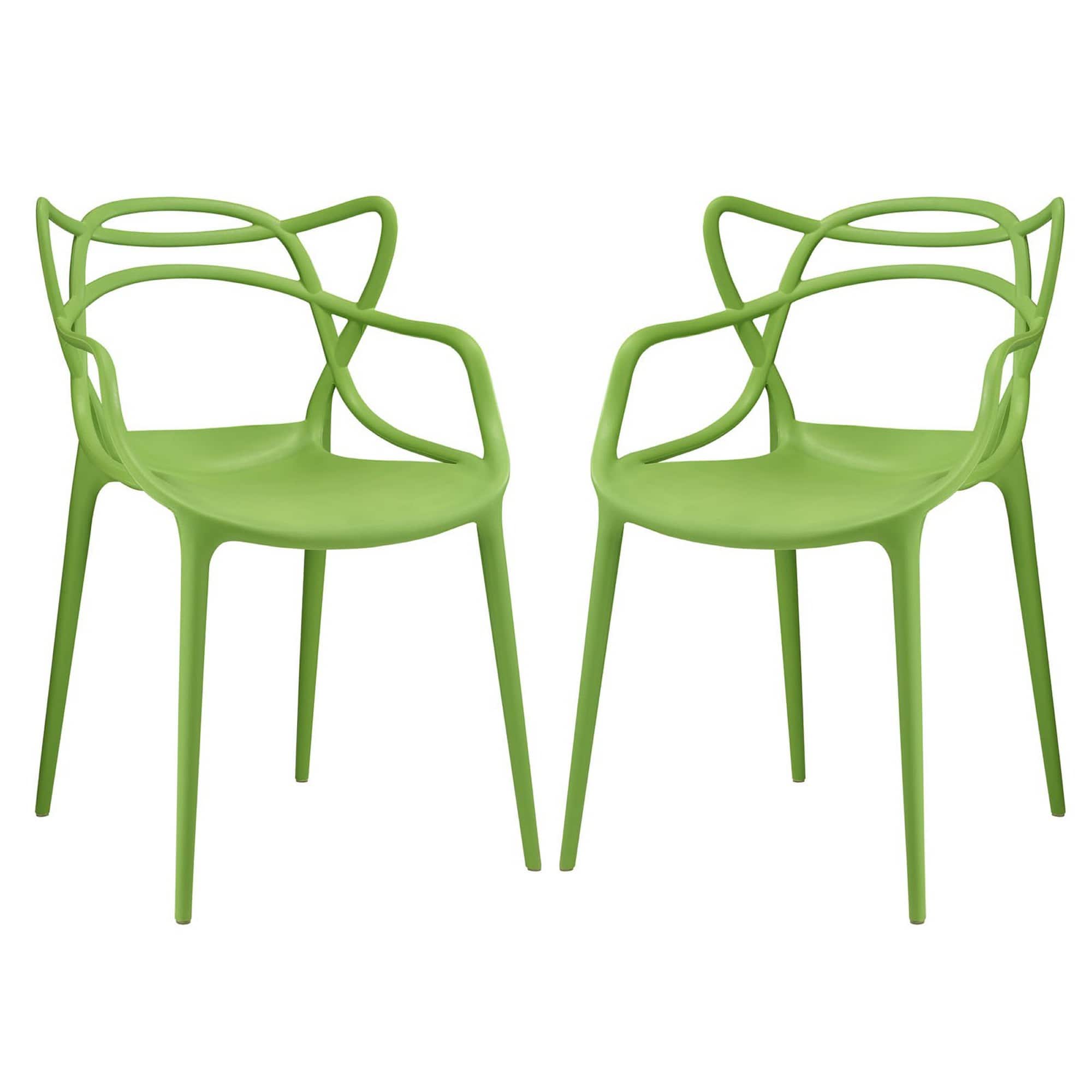 Entangled Dining Set Set of 2 by Modway - Green