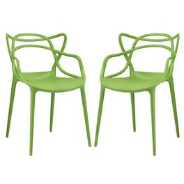 Entangled Dining Set Set of 2 by Modway - Green