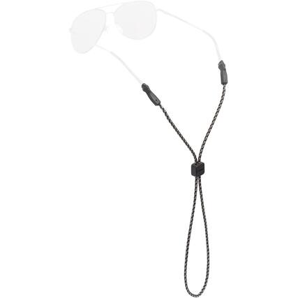 Front. Chums - Chums Universal Fit 3mm Eyewear Retainer - Black/Dark Gray/Light Gray - Black/Dark Gray/Light Gray.