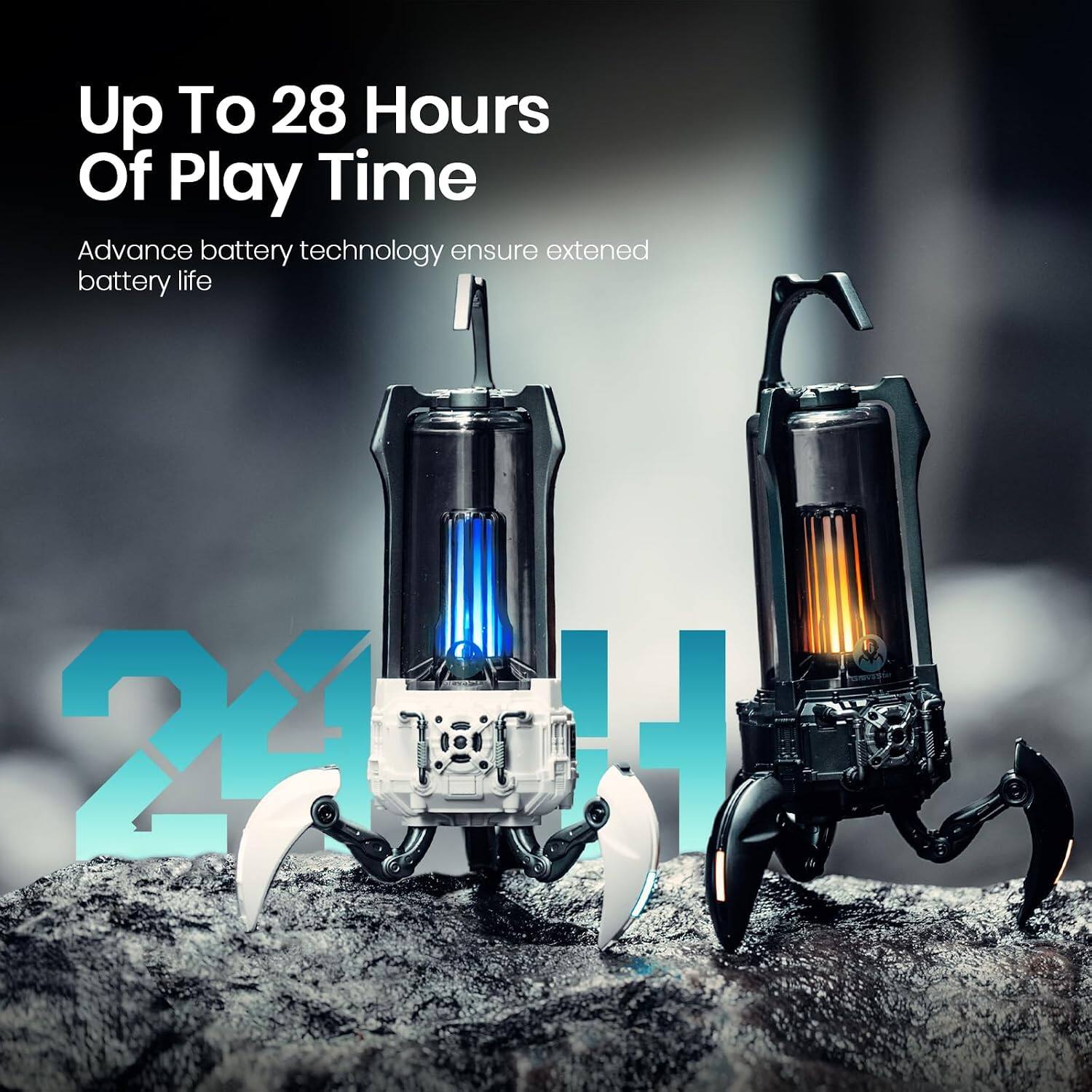 Up To 28 Hours Of Play Time

Advance battery technology ensure extended battery life