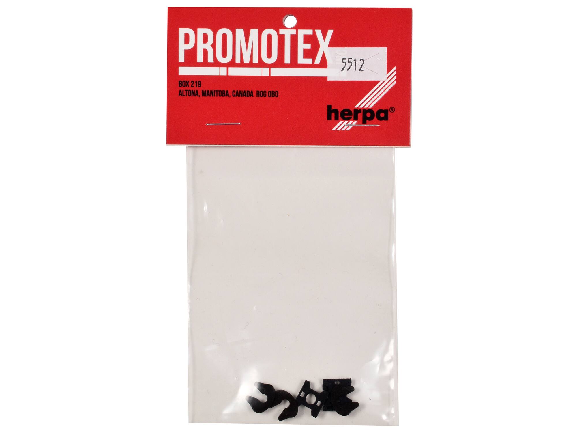 PROMOTEX  
5512  
BOX 219  
ALTONA, MANITOBA, CANADA R0G 0B0  

herpa