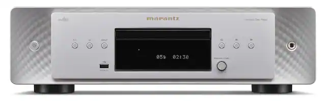 Front. Marantz - CD60 CD Player with HDAM + HDAM-SA2 - Silver Gold.