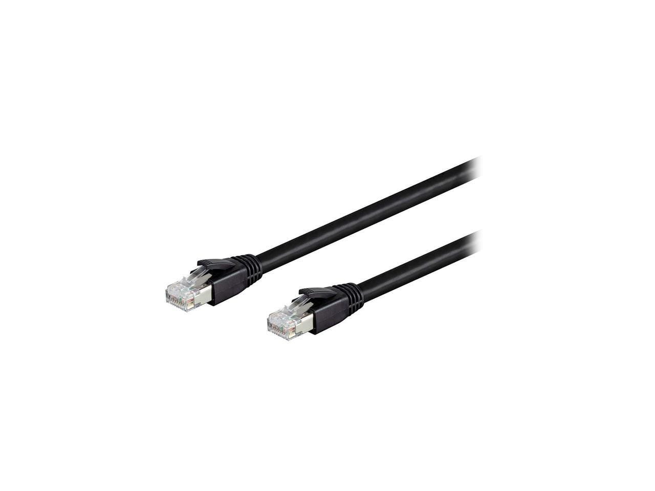 Nippon Labs - Cat8 RJ45 3FT 40Gbps 2000MHz S/FTP Ethernet Cable (Black)
