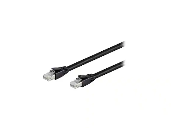 Front. Nippon Labs - Nippon Labs Cat8 RJ45 3FT 40Gbps 2000MHz S/FTP Ethernet Cable (Black).