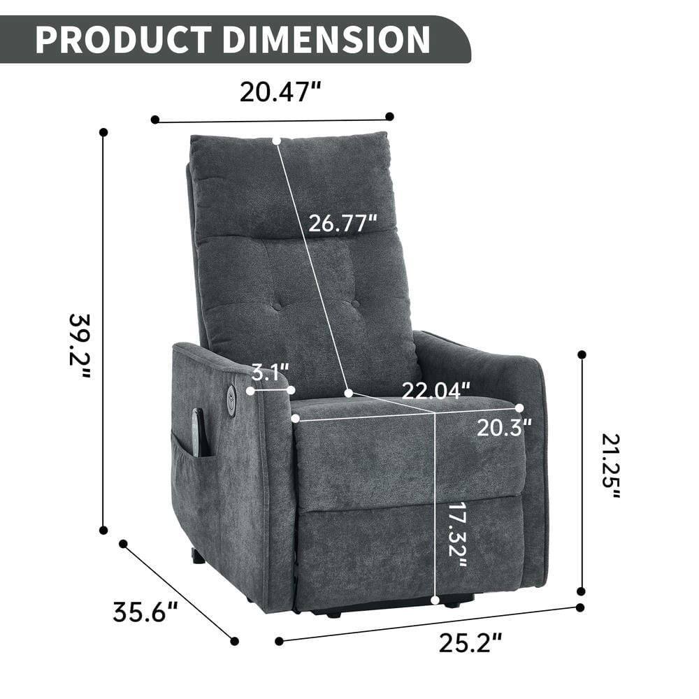 PRODUCT DIMENSION

- Width: 39.2"
- Depth: 35.6"
- Height: 39.2"
- Seat Height: 20.47"
- Seat Depth: 22.04"
- Seat Width: 20.3"
- Arm Height: 26.77"
- Arm Width: 21.25"
- Back Height: 25.2"
- Back Width: 17.32"
- Cushion Height: 3.1"