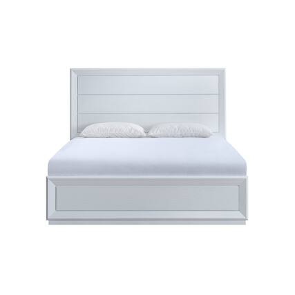 Front. Glory Furniture - Mars Queen Bed - White.