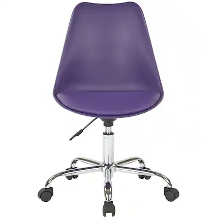 Front. OSP Home Furnishings - Emerson Office Chair - Purple.