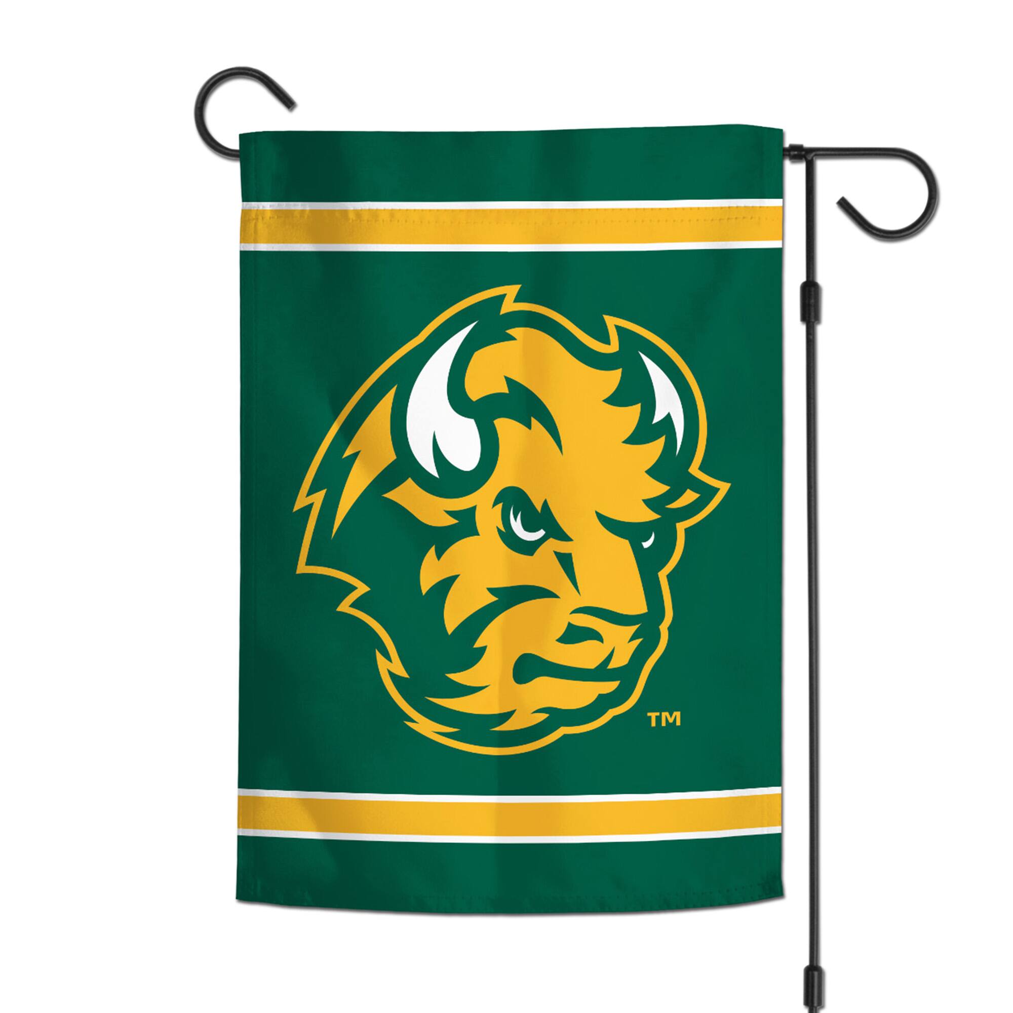 Alt View 1. WinCraft - NDSU Bison 12" x 18" Double-Sided Garden Flag - Multicolor.