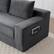 Alt View 4. Meqiodas - 2 in 1 Convertible Folding Couch Bed, Cloud Loveseat Sofa, Corduroy Floor Lounge Sofa for Bedroom Living Room - Grey.