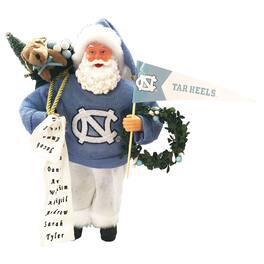 Santa's Workshop - North Carolina Tar Heels 12" Proud Santa - Powder Blue