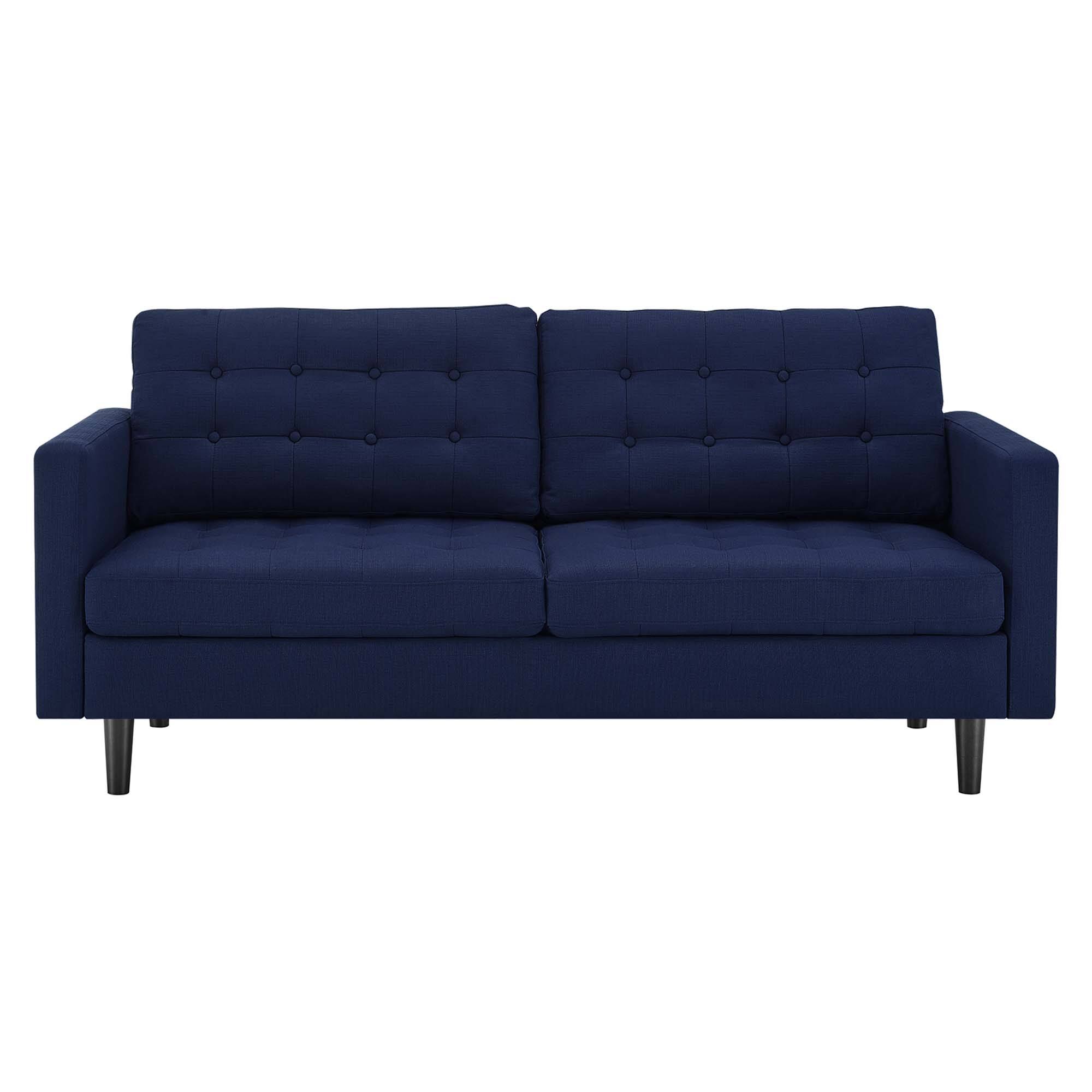 Alt View 3. Modway - Exalt Tufted Fabric Sofa by Modway - Royal Blue.