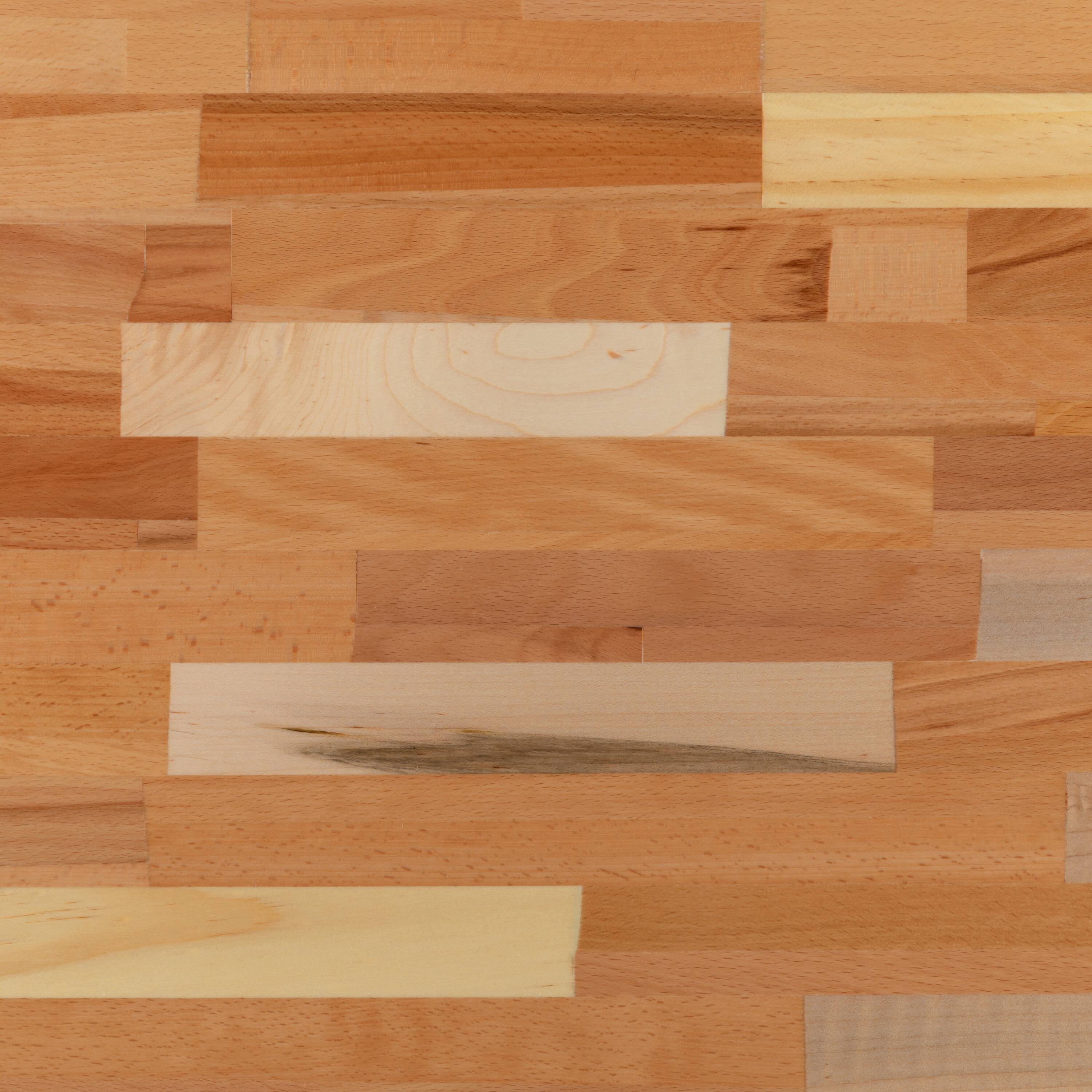 Alt View 9. Emma + Oliver - Round Butcher Block Style Table Top - Restaurant Table Top - Natural.