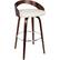 Angle. LumiSource - Grotto Wood Barstool - Cherry / White.