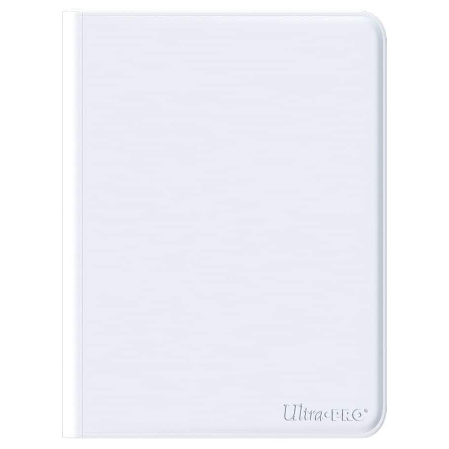 Ultra PRO - Vivid 12-Pocket Zippered PRO-Binder: White - Protect 480 Standard Size Cards In Side Loading Pockets,