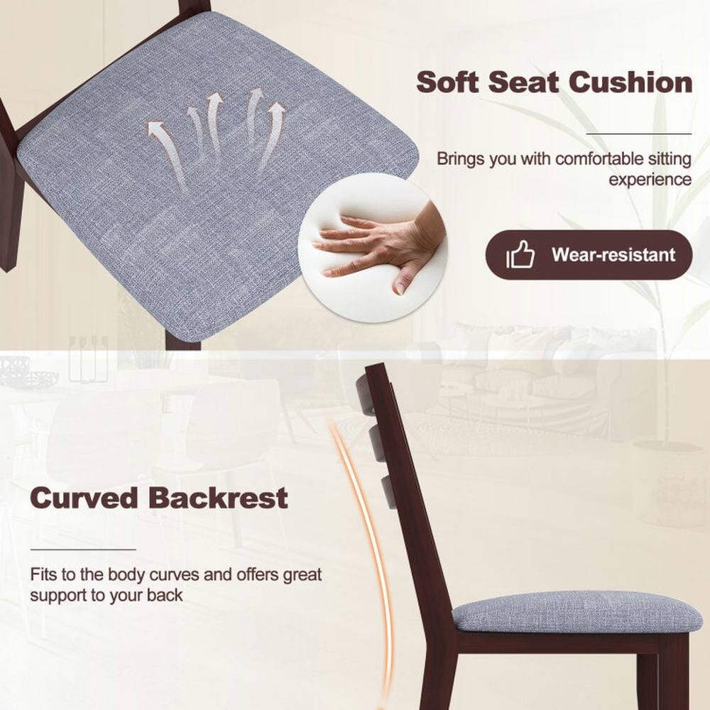 Soft Seat Cushion  
Brings you with comfortable sitting experience  
Wear-resistant  

Curved Backrest  
Fits to the body curves and offers great support to your back