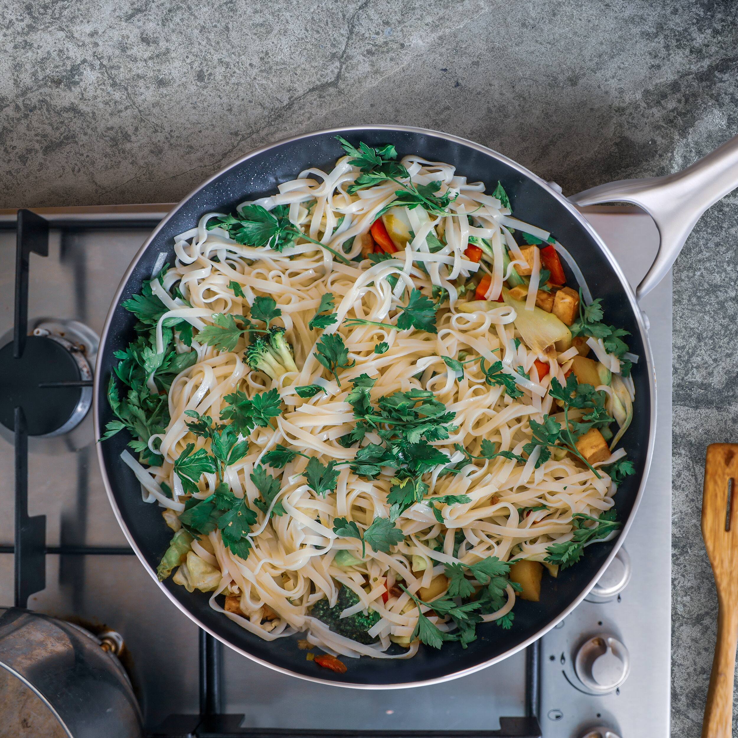 Alt View 4. Oster - Oster Palladium 9.5 Inch Aluminum Frying Pan - Black.