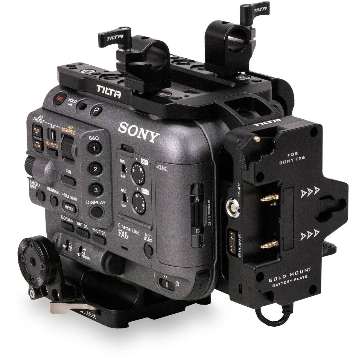 TILTA TILTA REC TILTA HOLD P NO PRESET ND VARIABLE SONY S&Q ND AUFIC SOR 1 NT O RRS 2 & 4K - 1 CANCEL BACK THUMORAIL 3 AT X-2 - FILL WENO DISPLAY MENU - I ISOGAN HT BAL SHUTTER Cinema Line FX6 SELECT E - 1 - C BA S? I A CFexpre Y B FIa FOR FX6 SONY 14.8V 014.8V0 GOLD-MOUNT MOUNT GOLD PLATE BATTERY LOG