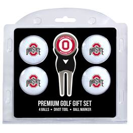 Team Golf - Ohio State Buckeyes 4-Ball Gift Set - Multicolor