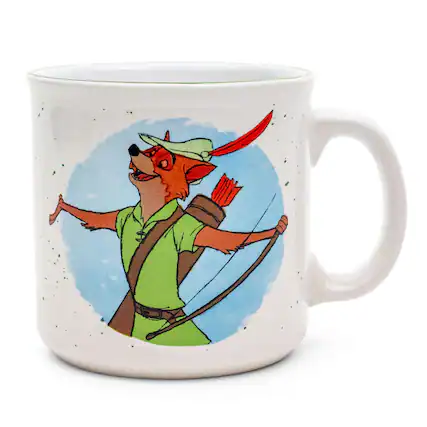 Front. Disney - Disney Robin Hood Ceramic Camper Mug | Holds 20 Ounces - Green.