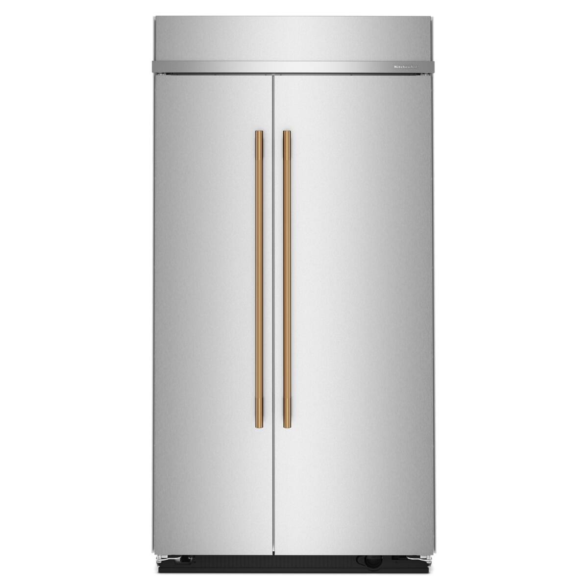 Alt View 5. KitchenAid - 25.5 Cu. Ft. Built-In Side-by-Side Refrigerator with Platinum Interior - Stainless Steel with PrintShield Finish.