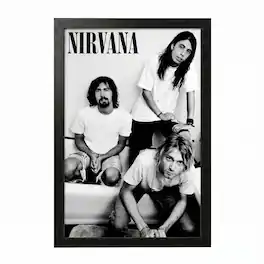 PopMarket - Nirvana - Nirvana - Band 11x17 Framed Gel Coat - Multicolor