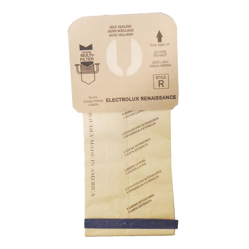 Sure, here is the corrected and grouped text from the image:

---

**SELF SEALING AUTO SELLADO AUTO SELLADO**

**THIS SIDE UP CE COTÉ EN HAUT ESTE LADO HACIA ARRIBA**

**GENUINE MULTI-LAYER FILTER**

**TO FIT: CONVIENT POUR: ELECTROLUX RENAISSANCE CABER**

**STYLE R**

**ROUDLY MADE IN AMERICA**

**3 OUTER LAYERS 3 CAPAS EXTERIORES 3 CAPAS EXTERIORES**

**1 INNER LAYER 1 CAPA INTERIEURE 1 CAPA INTERIEURE**

**3 EPASSEURS EXTERIEURS 3 CAPAS INTERIORES 3 CAPAS INTERIORES**

**1 EPASSEUR EXTERIEUR 1 CAPA EXTERIOR 1 CAPA EXTERIOR**

---