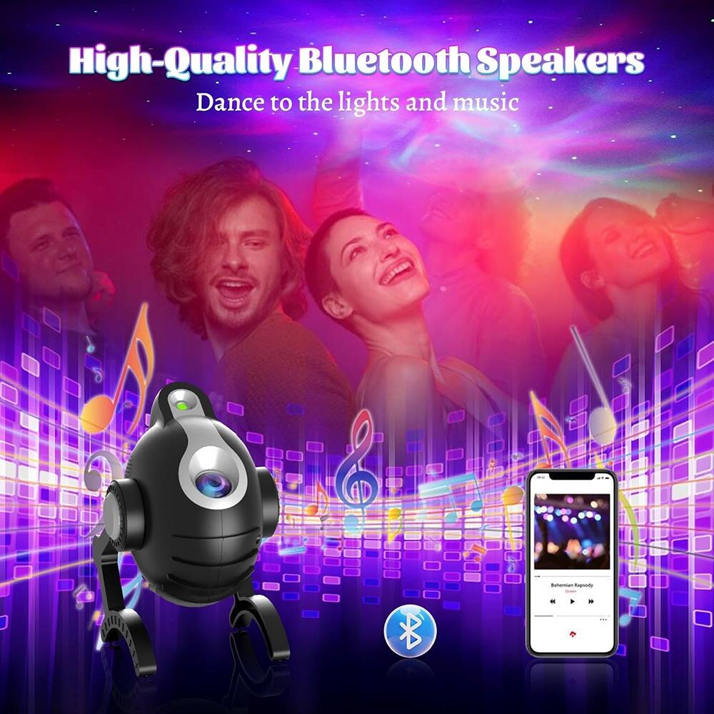 High-Quality Bluetooth Speakers  
Dance to the lights and music