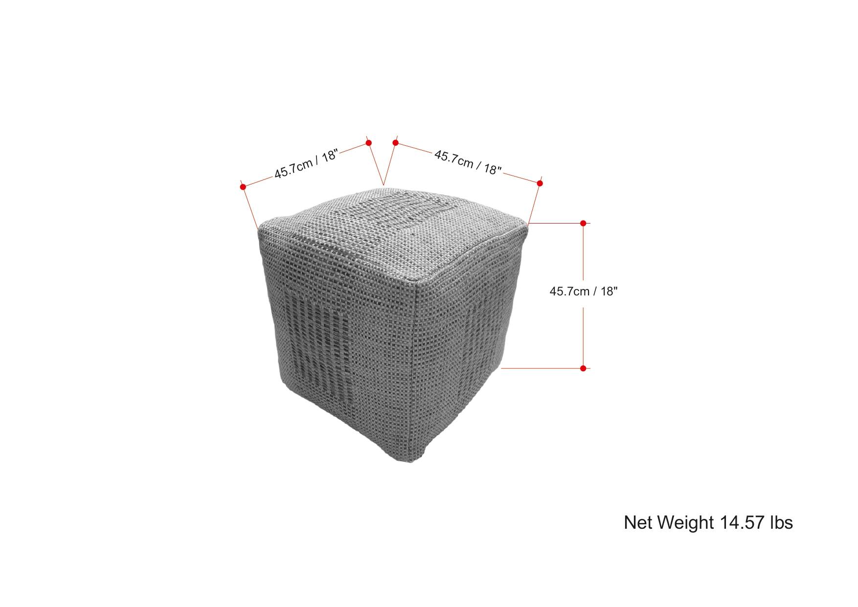 - 45.7 cm / 18"
- 45.7 cm / 18"
- 45.7 cm / 18"

Net Weight 14.57 lbs